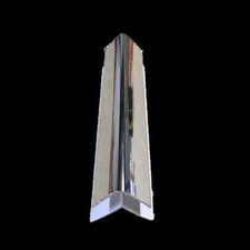 Silver 8mm Trims For Shower Wall Panels Bathroom PVC Wet Wall Panels Chrome 2.6m