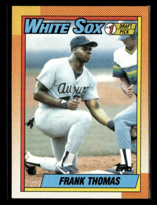 1990 Topps Baseball #414 Frank Thomas Rookie Card - NMMT+