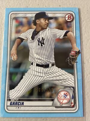 2020 bowman devi garcia sky blue /499