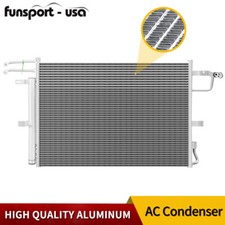 A/C AC Condenser for 2011-2019 Ford Explorer 3.5L V6 W/ Receiver Drier Aluminum