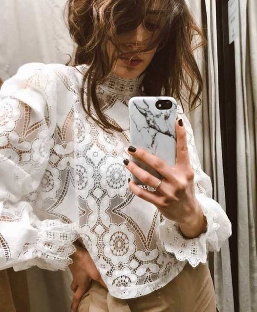 zara white peplum top