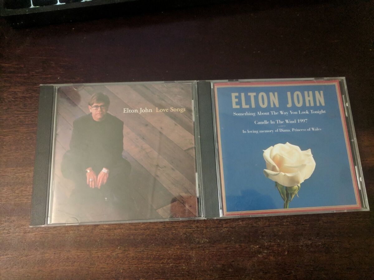 ELTON JOHN 2 CD SET LOVE SONGS, SOMETHING ABOUT THE WAY YOU LOOK TONIGHT