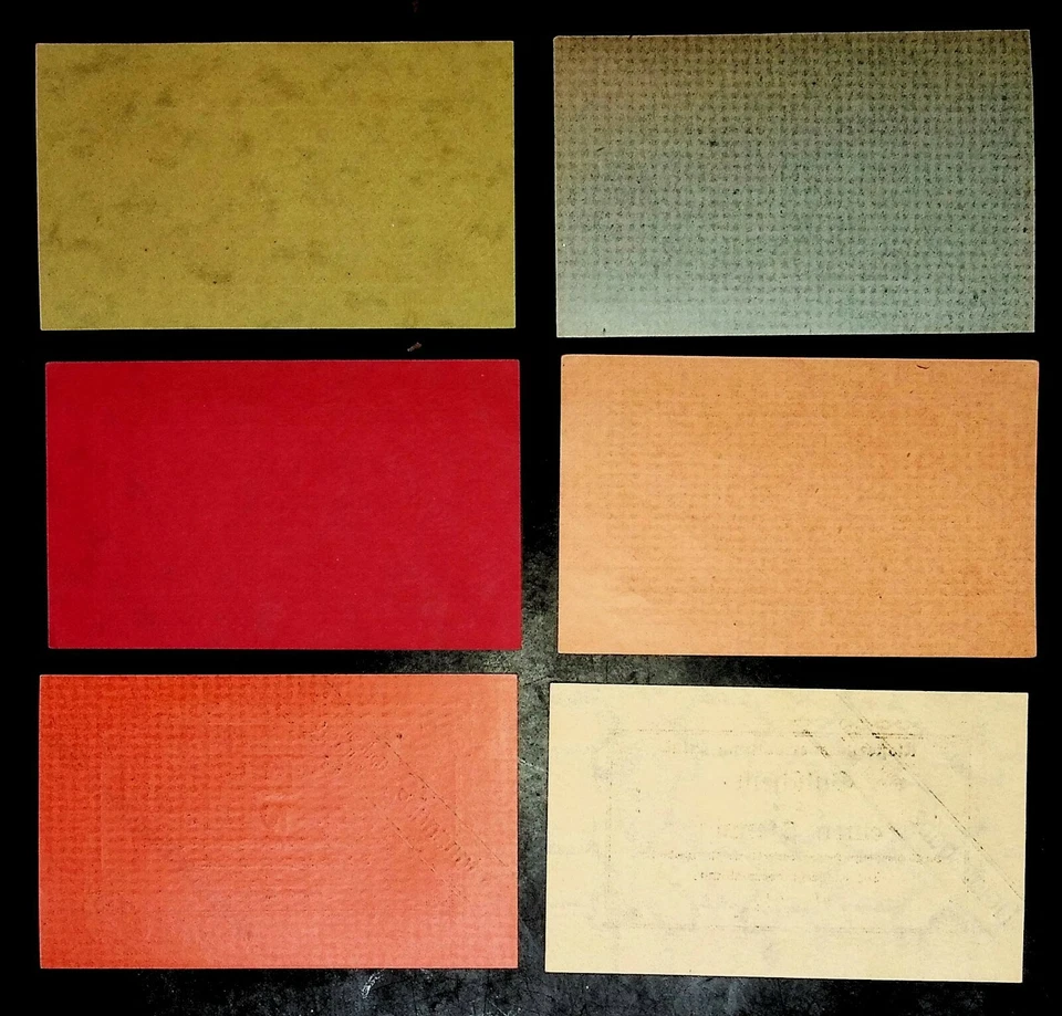 1917 Germany LAGERGELD set of 2  5 10 and 25 50 Phennig  WW1 POW ETTAL cancelled - Image 2 of 2