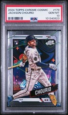 PSA 10 Jackson Chourio 2024 Topps Cosmic Chrome Rookie RC GEM MINT BREWERS HOT