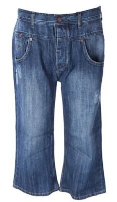 NWT MEEZAN Dark Surface Wash Capri Jeans $72 Mens Size 34