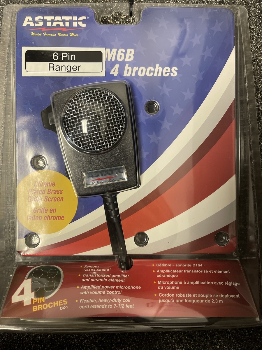 ASTATIC D104M6B For RANGER 2950 2995 Radio microphone 6 pin