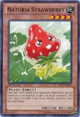 Yugioh - Naturia Strawberry - 1st Edition NM - Free Holographic Card | eBay Yugioh - Naturia Strawberry - 1st Edition NM - Free Holographic Card | eBay