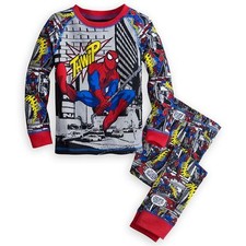 Marvel Spider-Man Boy 2PC Long Sleeve Tight Fit Pajama Set 5 6