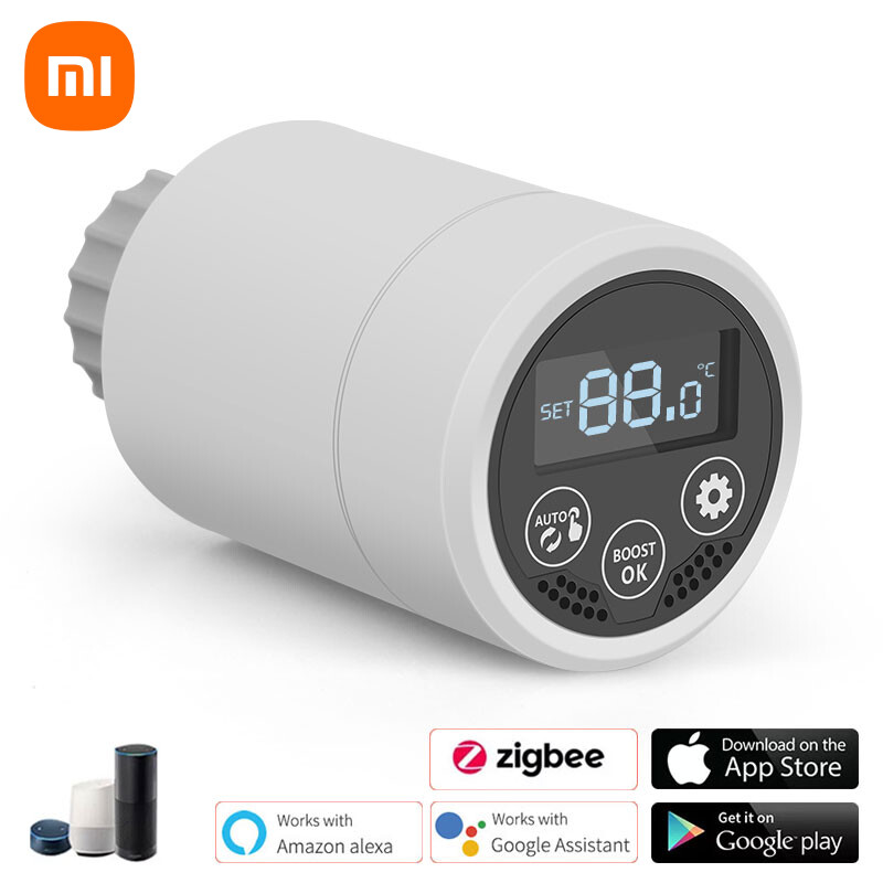 Xiaomi Tuya Smart ZigBee Thermostat Radiator Valve Programmable Floor Heating Co-image