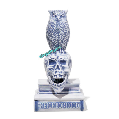 Garden Décor Statues NEIGHBORHOOD OWL Skull Chamber 18SS Ceramics