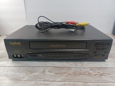 SYMPHONIC 4 Head HiFi Stereo VCR VHS Player Model SL260A NO Remote w/ AV Cable