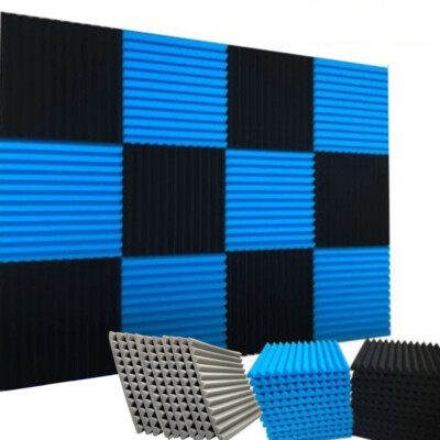 12- 96 Acoustic Foam Panel Wedge Studio Soundproofing Wall Tiles 12"X12 ...