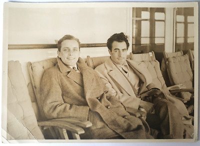 Fotografie Vintage Schauspieler Gilbert Roland Und Ph. Hohnes Richard Fleischhut