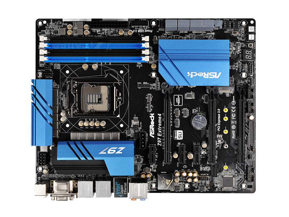 ASRock Z97 Extreme4 LGA 1150 Intel Z97 USB3.0 HDMI VGA DVI