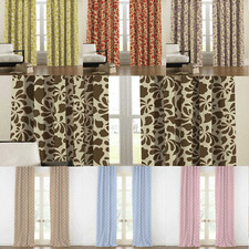 CLEARANCE Chelsea Dots Thermal Blackout Lined Pair Of Curtains - Free Postage