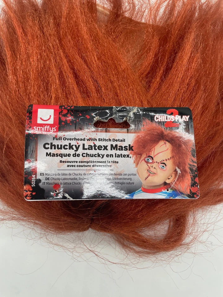 Chucky Maske - Stitch Detail - Fasching - Halloween - Onesize - Smiffys - Bild 4 von 4
