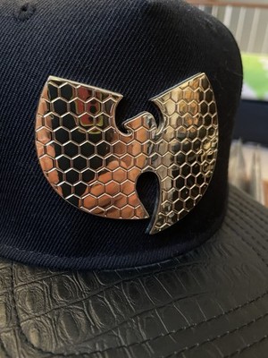 Wu-Tang Clan Black Hat Honeycomb Metal Emblem WITH TAGS NEVER WORN