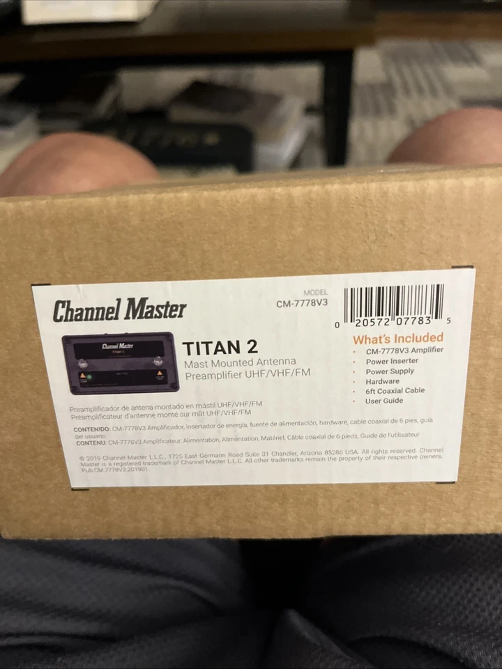 Предусилитель с высоким коэффициентом усиления Titan 2 — предусилитель телевизионной антенны, усиление 26 дБ, совместимый - Изображение 4 из 4