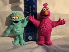 2 New Sesame Street PVC Figures: 2.75" Rosita  3.5" Telly