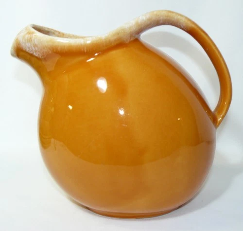 Hull Tangerine Orange Drip Pitcher Jug