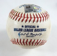 2023 Marlins Nationals Game Used Baseball Kyle Finnegan Jazz Chisholm Jr. Steals