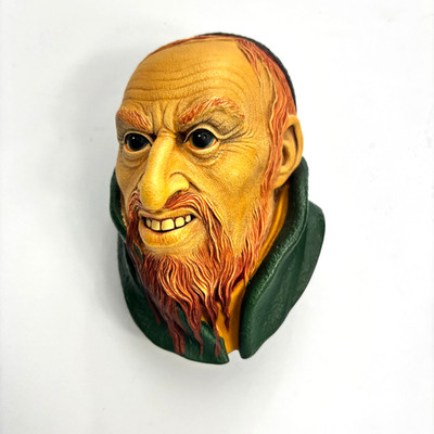 Bossons Congleton Fagin England Ceramic Wall Hanging Face Chalkware 1964
