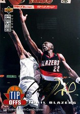 1994-95 Upper Deck Collector's Choice - Clyde Drexler #187 Silver Foil Signature