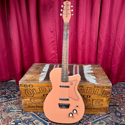 1990s Danelectro U2 Reissue Electric Guitar Coral