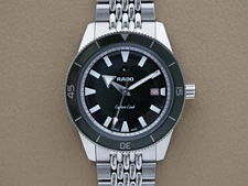 Rado Captain Cook 42mm R32505313 Green Beads of Rice Bracelet Clean!