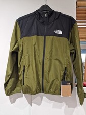 The North Face Kids&rsquo; Never Stop Hooded Windwall&trade; Jacket Size L Khaki/Black