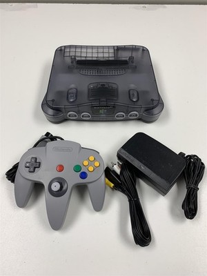Nintendo 64 N64 Console Bundle Funtastic Smoke Grey