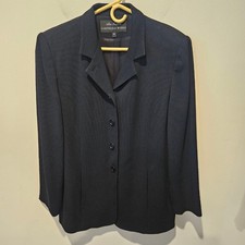 Women's Alex Garfield GARFIELD  MARKS Black Blazer Jacket Size 10