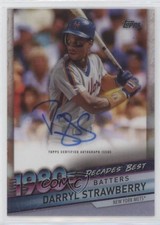 2020 Topps Clearly Authentic Decades' Best Darryl Strawberry #DBA-DS Auto 0xz8