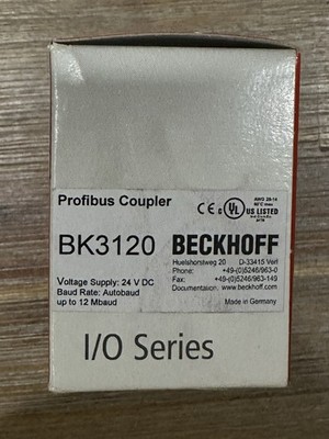 Beckhoff BK3120. New in box, Expedited Shipping