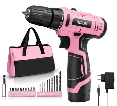 For 12V Electric Screwdriver Cordless Drill 25+1 Torque Mini Wireless Tools