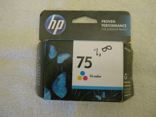 Genuine Cartridge HP 75 Tri-Color Ink CB337WN New Sealed See ...