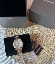 EMPORIO ARMANI Damen Armbanduhr AR11657 Quarzuhr analog Edelstahlarmband …