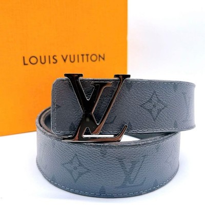 Louis Vuitton Authentic Reversible Monogram Belt Mens Color Black Gray 90/36