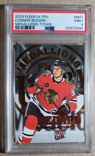 2023 Fleer Ultra Medallions Titian Achievement Connor Bedard RC /75 PSA 9 Rookie