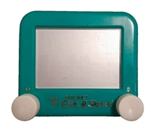 Ohio Art Pocket Etch-A-Sketch  Color Blue Size 4" Pre Owned