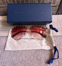  665 LOUIS VUITTON "The Party" Tinted Aviator Sunglasses - Pink / Gold - Z2350U