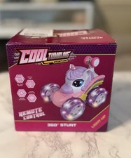 Unicorn Remote Control Car Toys for Girl - 360 Rotating Pink RC Stunt Cars