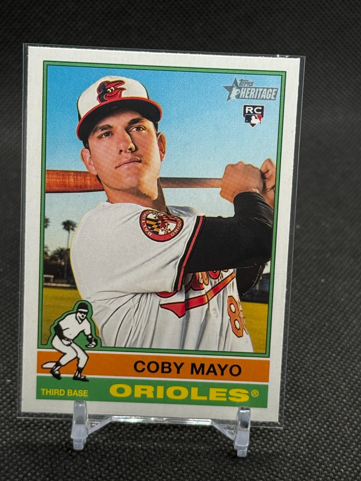 2025 Topps Heritage Coby Mayo ROOKIE #340 - Baltimore Orioles