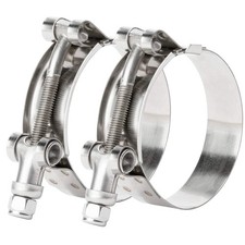 ISPINNER 2 Pack 1.5 Inch 1.5" Clamp Range 44-50mm (1.73" - 1.96"), Silver