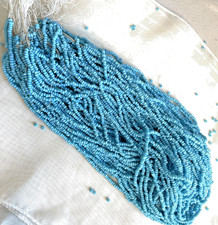 Beads Partial Hank Turquoise 250g Vintage Czech Glass Seed Bead 2mm