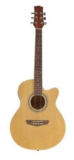 Acoustic Guitar 38" Compact Cutaway Design with Natural Gloss Finish by Sotendo