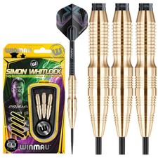 Simon Whitlock Brass Darts Set 24 gram with Flights and Shafts Stems 