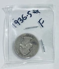 1936-S SILVER WASHINGTON HEAD QUARTER - GRADES - "FINE"