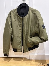 Calvin Klien, Reversible Jacket, Black And Olive Green, Size M