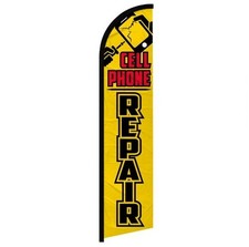 Cell Phone Repair Windless Advertising Swooper Flag 100D